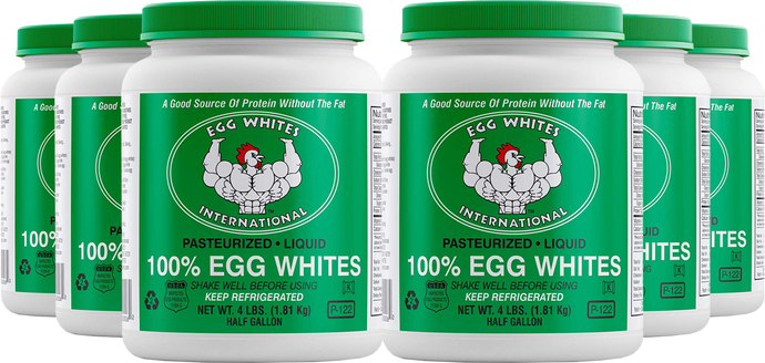 6 Half Gallon Case Egg whites