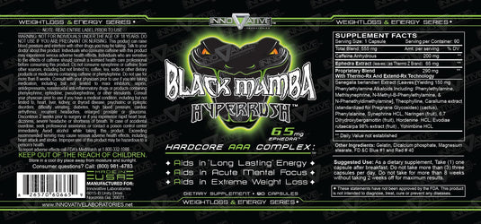 Innovative | Black Mamba Hyperrush | 65mg 90ct