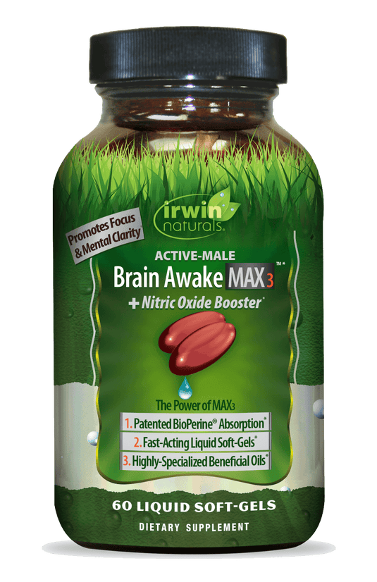 Brain Awake Max3 + Nitric Oxide Booster