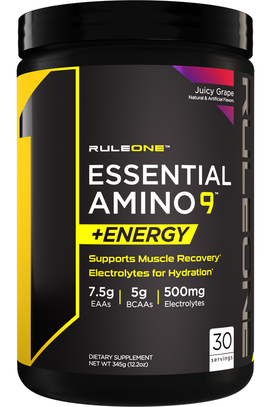 R1 Essential Amino 9 Energy 30 serv Juicy Grape.