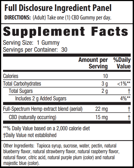 CBD Gummies Mixed Berry - 15mg