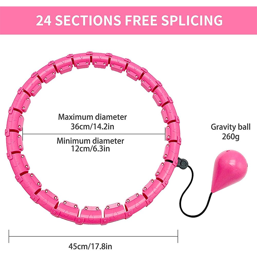 24 Sections Smart Sport Hoops Adjustable Abdominal Thin Waist Exercise