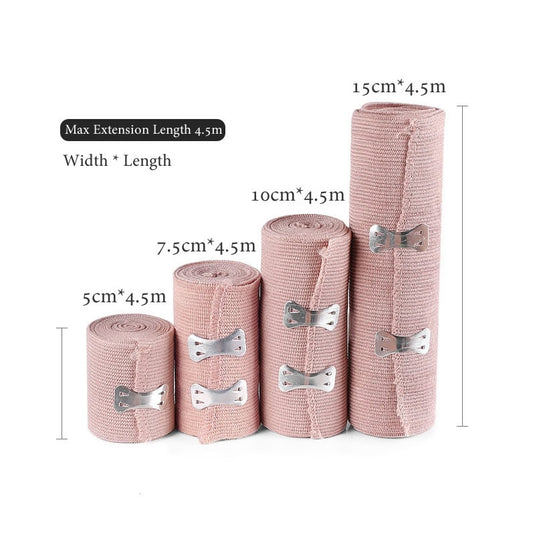 1 Roll High Elastic Bandage Wound Dressing Outdoor Sports Sprain Treatment