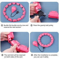 24 Sections Smart Sport Hoops Adjustable Abdominal Thin Waist Exercise