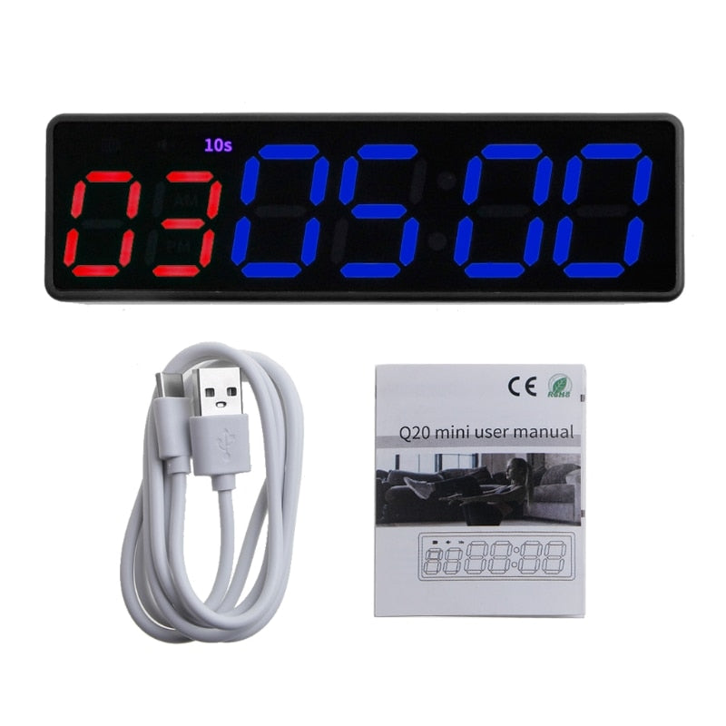 Gym Timer Clock Workout Timer Interval Clock Stopwatch Count Down/Up Interval Timer LED Fitness Training Timer Drop Shipping