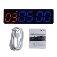 Gym Timer Clock Workout Timer Interval Clock Stopwatch Count Down/Up Interval Timer LED Fitness Training Timer Drop Shipping