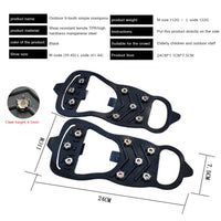 1 Pair 8-Tooth Anti-Skid Ice Gripper Spike