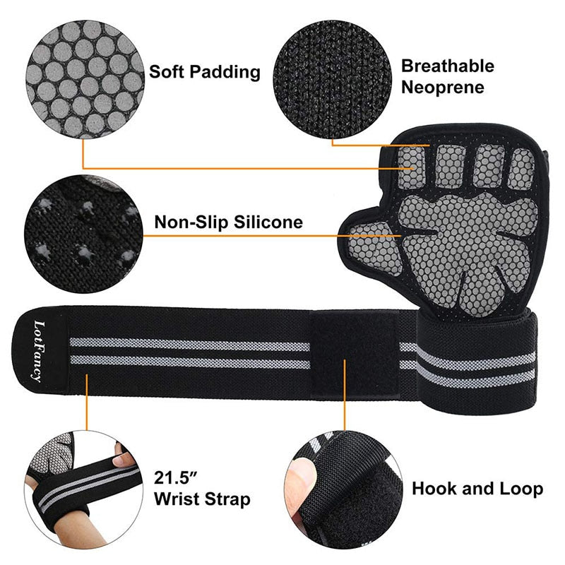 Weight Lifting Gloves Lifting Palm Grips Pads