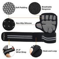 Weight Lifting Gloves Lifting Palm Grips Pads