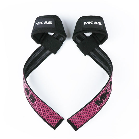 MKAS Weight lifting Wrist Straps Fitness Bodybuilding Training Gym lifting straps with Non Slip Flex Gel Grip