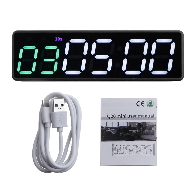 Gym Timer Clock Workout Timer Interval Clock Stopwatch Count Down/Up Interval Timer LED Fitness Training Timer Drop Shipping