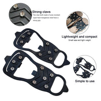 1 Pair 8-Tooth Anti-Skid Ice Gripper Spike
