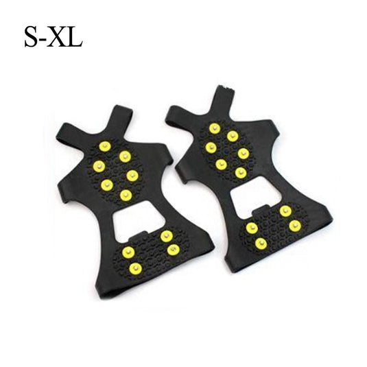 1Pair 10 Studs Anti-Skid Snow Ice Gripper