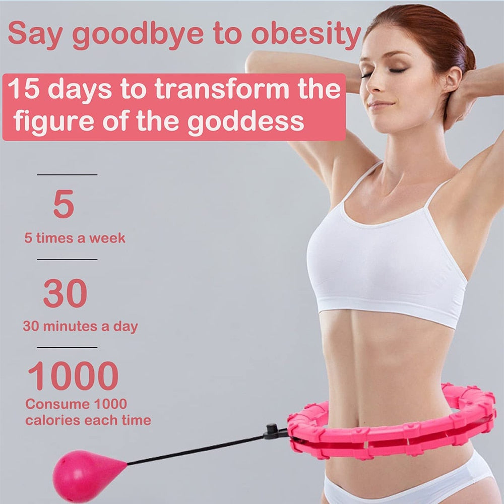 24 Sections Smart Sport Hoops Adjustable Abdominal Thin Waist Exercise
