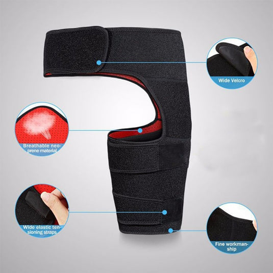 Sciatica Nerve Pain Relief Thigh Compression Brace For Hip Joints Arthritis Groin Wrap Brace Protector Belt Legwarmers New