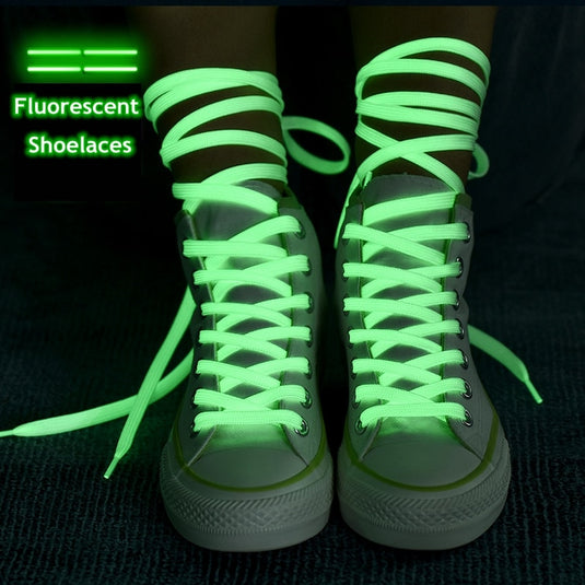 1 Pair Luminous Shoelaces Flat Sneakers
