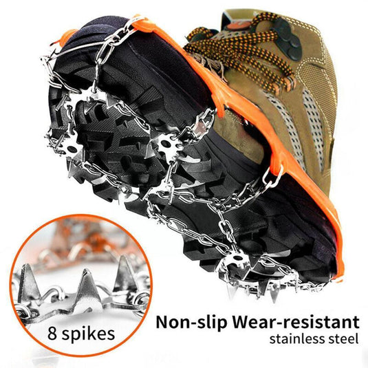 Anti Slip 8-Teeth Ice Shoes Spike Grip