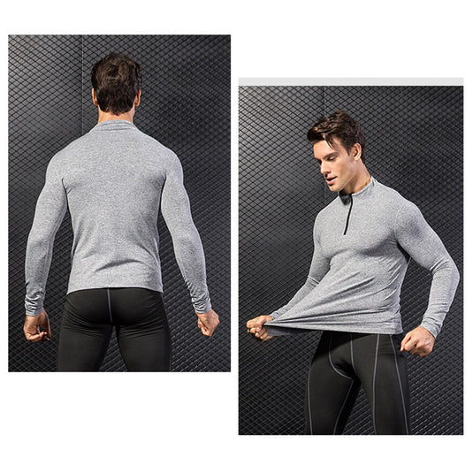 Winter Plus Velvet Pro Men's Fitness Apparel