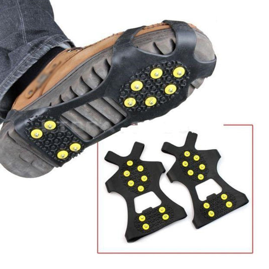 1Pair 10 Studs Anti-Skid Snow Ice Gripper