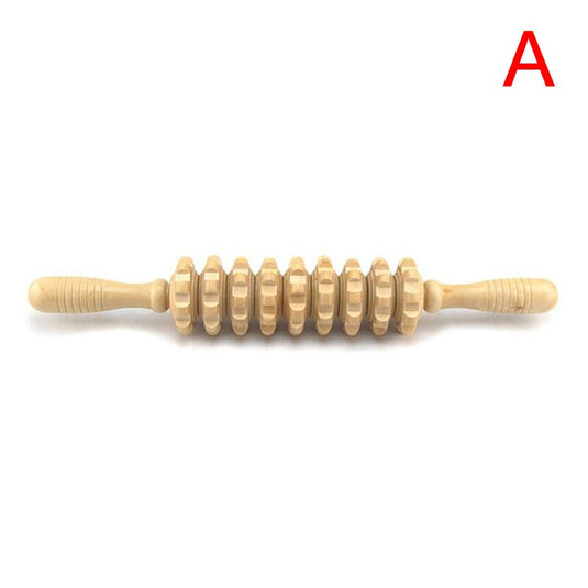 Useful Sports Full Body Muscle Massager Wood Roller Stick Trigger Point Recovery Tool Deep Relax Gear Massage Wood Roller Stick