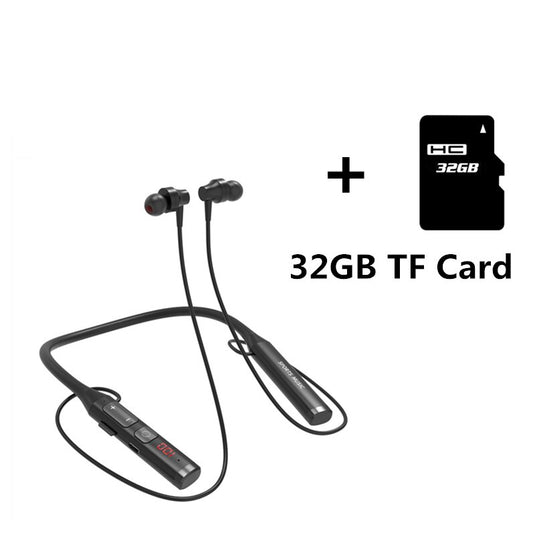 V7 Wireless Bluetooth Earphone TF Card MP3 Player Neckband
