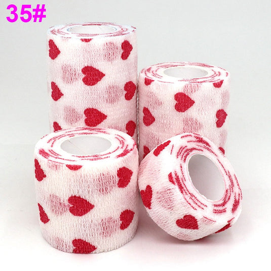 1 Pcs Printed Sports Knee Protector 4.8m Medical Therapy Elastic Bandage