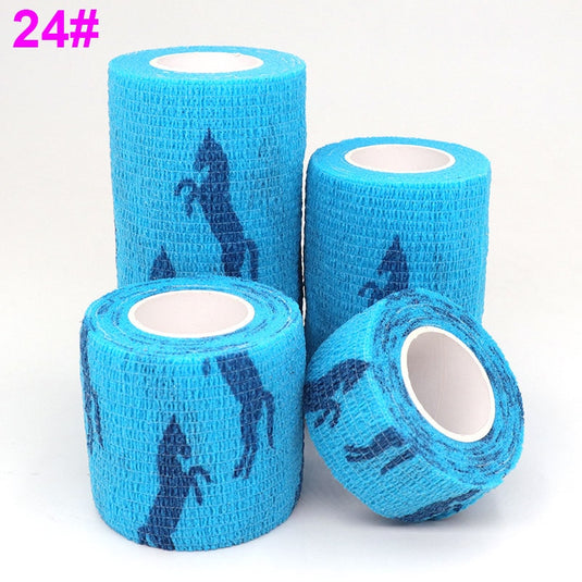 1 Pcs Printed Sports Knee Protector 4.8m Medical Therapy Elastic Bandage