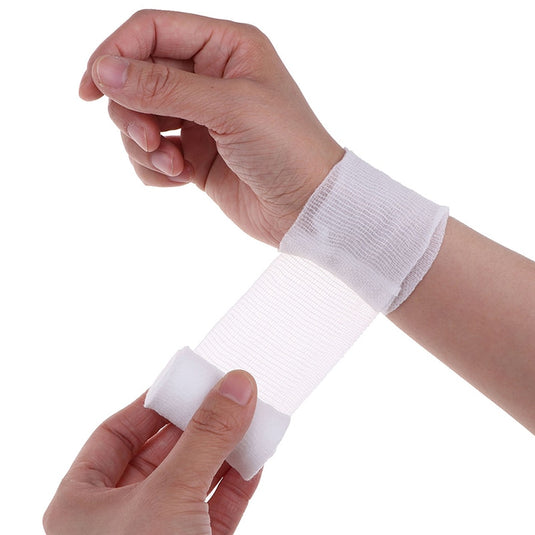Cotton PBT Elastic Bandage Skin Friendly Breathable First Aid Kit