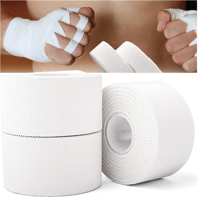 White  Cotton Sports Athletic Tape NO Sticky Residue