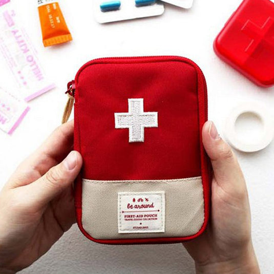 Cute Mini Portable Medicine Bag First Aid Kit Medical Emergency Kits Organizer Outdoor Household Medicine Pill Storage Bag