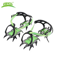 Anti-slip Ice Gripper Climbing Cleats Green BRS-S1B