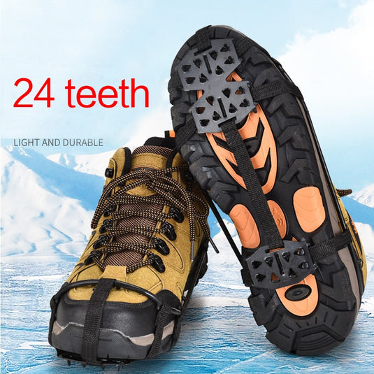 24 Teeth Ice Gripper For Shoes Women Men