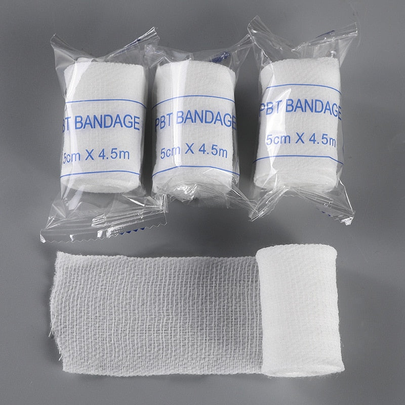 Cotton PBT Elastic Bandage Skin Friendly Breathable First Aid Kit
