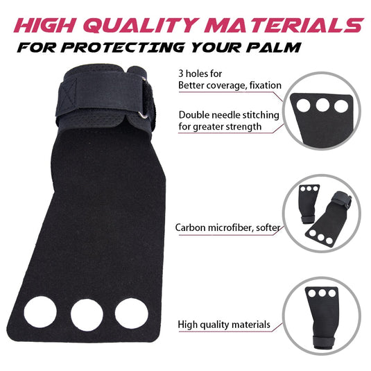 Carbon Gymnastics Hand Grips For Weight Lifting