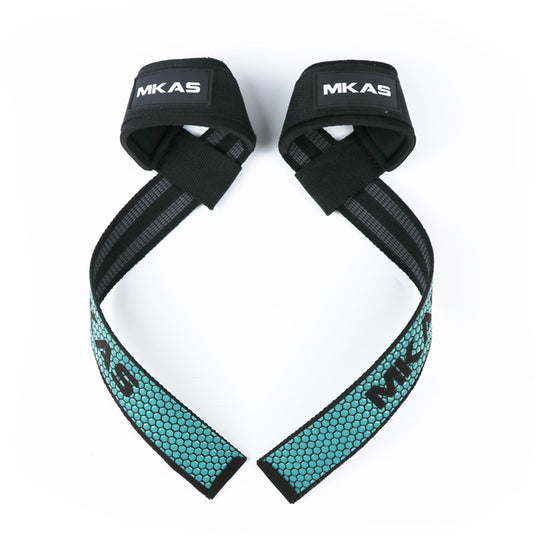 MKAS Weight lifting Wrist Straps Fitness Bodybuilding Training Gym lifting straps with Non Slip Flex Gel Grip