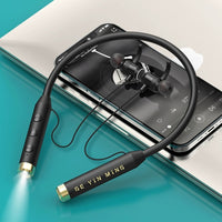 Flashlight Wireless Headphones Neckband