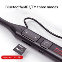 V7 Wireless Bluetooth Earphone TF Card MP3 Player Neckband