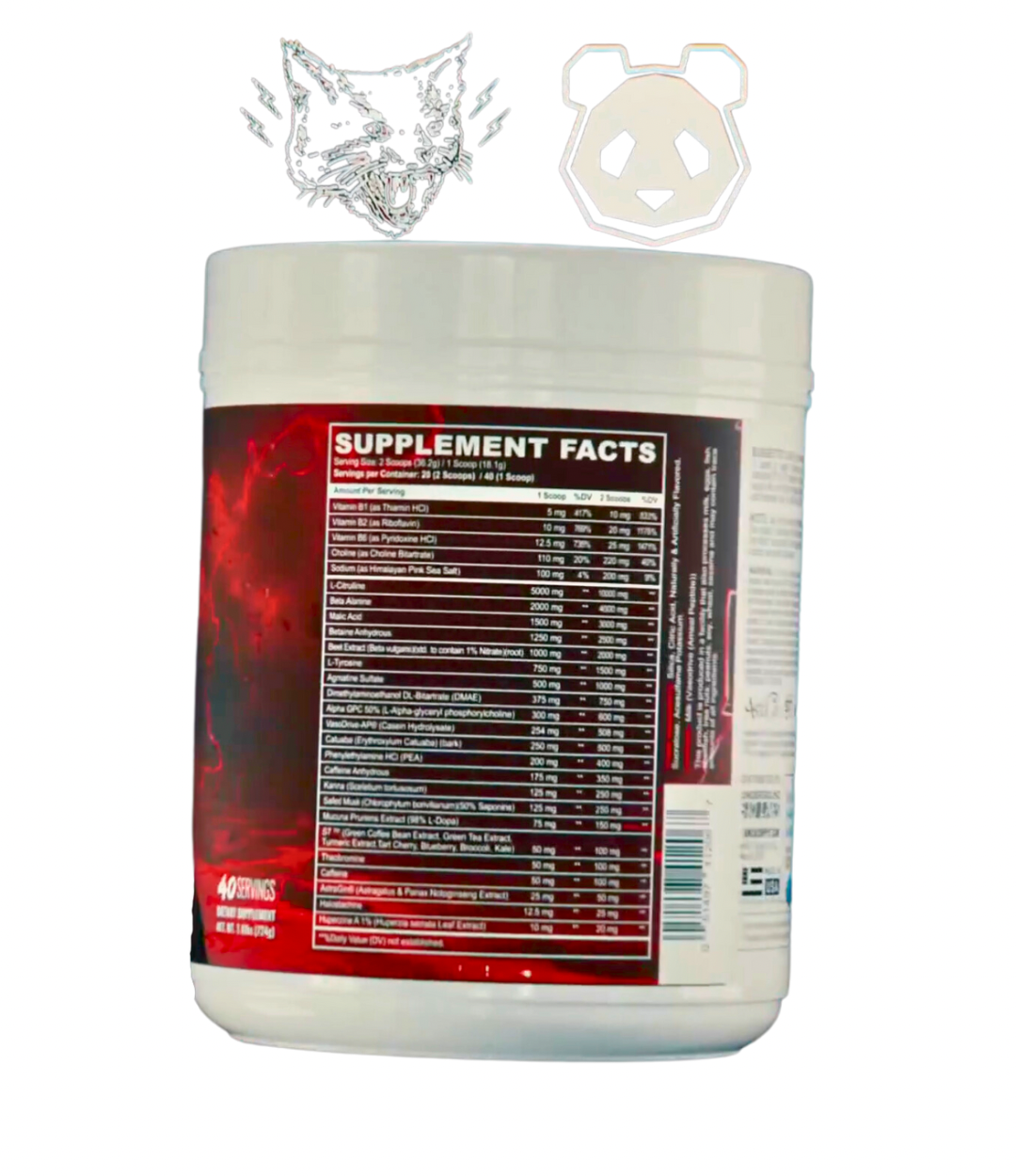 Black Magic X Panda Sinister Pre-Workout