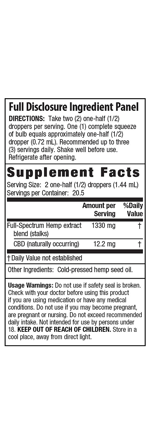 CBD Oils 250 mg: Unflavored