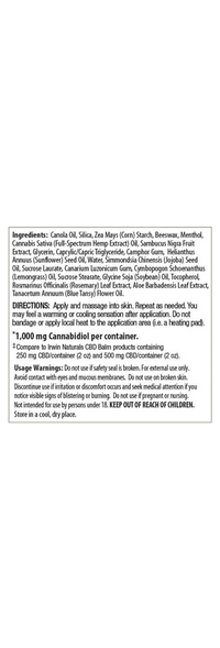 CBD Balm 1000mg: Menthol