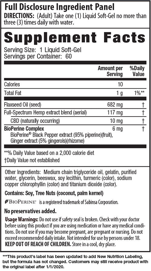 CBD Soft Gels: 10 mg