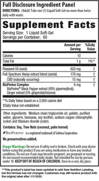 CBD Soft Gels: 15 mg