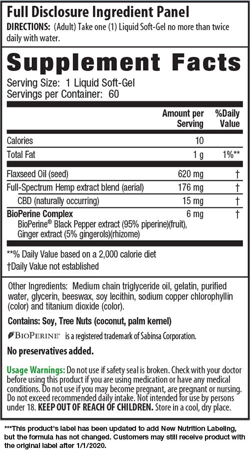 CBD Soft Gels: 15 mg