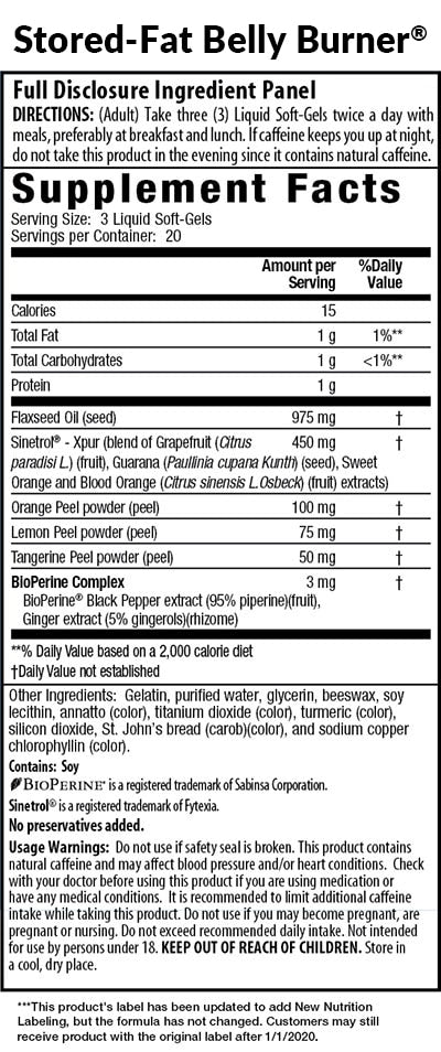 Stored-Fat Belly Burner