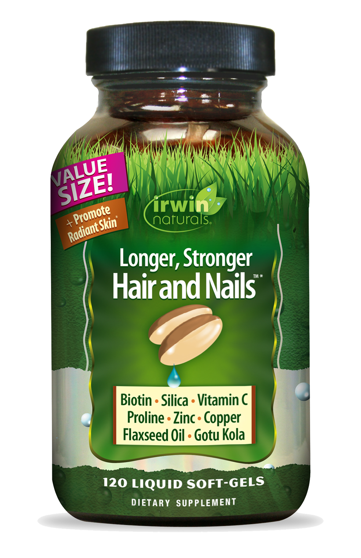 Longer, Stronger Hair and Nails Value Size