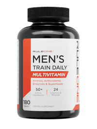 R1 Men's Train Daily Multi-Vitamin 180 tablets.
