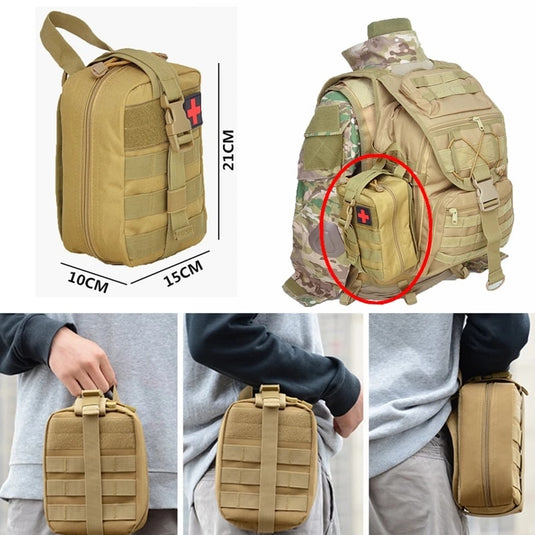 Molle Tactical First Aid Kit Medical Kit Emergency Outdoor Army Hunting Vehicle Emergency Camping Survival Tool Military EDC Bag
