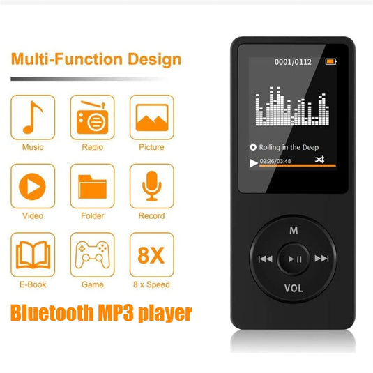 Mini MP3 Player Bluetooth-compatible Speaker 1.8 Inch