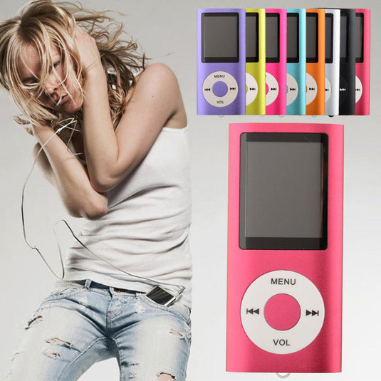 1.8-inch Mp3 Player Portable Stereo Music Playing Sports Walkman with Fm Radio Video Ebook Rechargeable Battery For Windows Mac