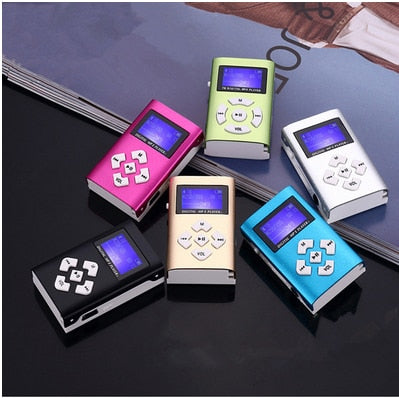 Fashion Plug-in MP3 with Screen Metal Aluminum Shell